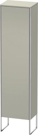 Tall cabinet, XS1314L6060 Hinge position: Left, taupe Satin Matt, Lacquer