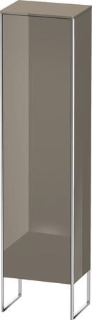 Tall cabinet, XS1314L8989 Hinge position: Left, Flannel Grey High Gloss, Lacquer