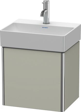 Vanity unit wall-mounted, XS4060L6060 taupe Satin Matt, Lacquer