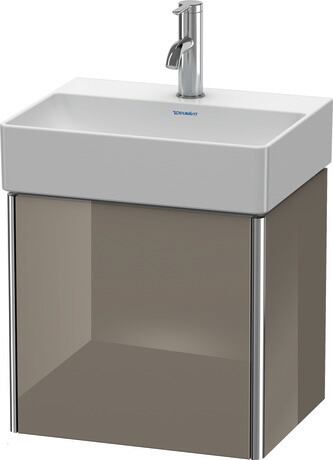 Vanity unit wall-mounted, XS4060L8989 Flannel Grey High Gloss, Lacquer