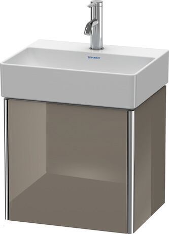 Vanity unit wall-mounted, XS4060R8989 Flannel Grey High Gloss, Lacquer