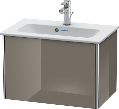 Vanity unit wall-mounted, XS406508989 Flannel Grey High Gloss, Lacquer
