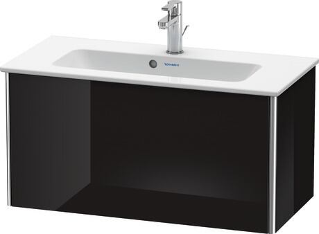 Vanity unit wall-mounted, XS406604040 Black High Gloss, Lacquer