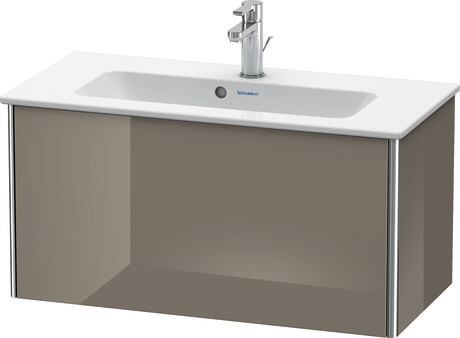 Vanity unit wall-mounted, XS406608989 Flannel Grey High Gloss, Lacquer
