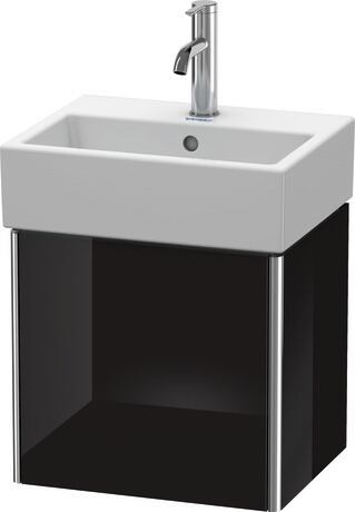 Vanity unit wall-mounted, XS4090L4040 Black High Gloss, Lacquer