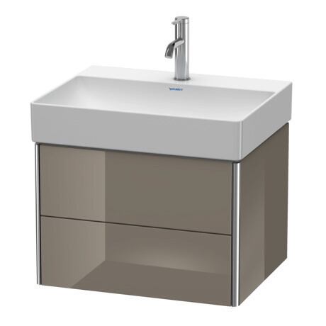 Vanity unit wall-mounted, XS416108989 Flannel Grey High Gloss, Lacquer