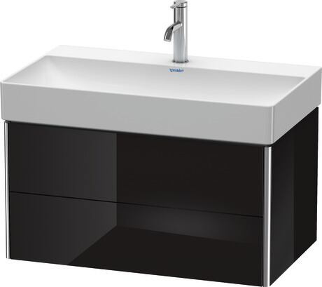Vanity unit wall-mounted, XS416204040 Black High Gloss, Lacquer