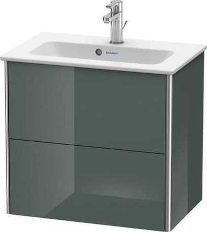 Vanity unit wall-mounted, XS416503838 Dolomite Gray High Gloss, Lacquer