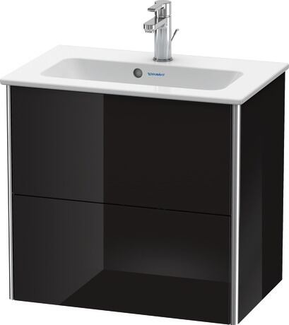 Vanity unit wall-mounted, XS416504040 Black High Gloss, Lacquer