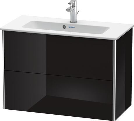 Vanity unit wall-mounted, XS416604040 Black High Gloss, Lacquer