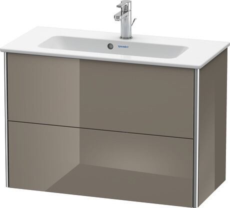 Vanity unit wall-mounted, XS416608989 Flannel Grey High Gloss, Lacquer
