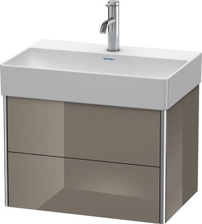 Vanity unit wall-mounted, XS416708989 Flannel Grey High Gloss, Lacquer