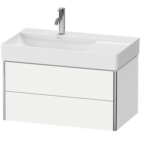 Meuble sous lavabo suspendu, XS416801818 Blanc mat, Décor