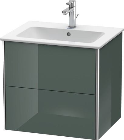 Vanity unit wall-mounted, XS417103838 Dolomite Gray High Gloss, Lacquer