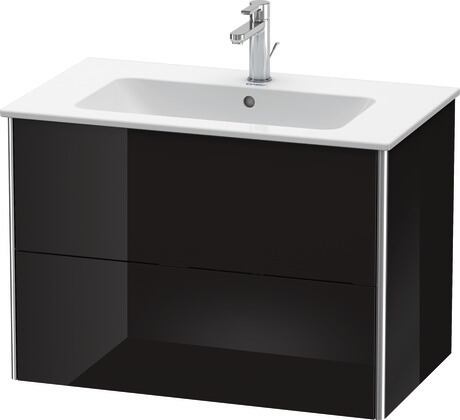 Mueble bajo lavabo suspendido, XS417204040 Negro Brillante, Lacado
