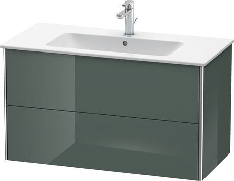 Vanity unit wall-mounted, XS417303838 Dolomite Gray High Gloss, Lacquer
