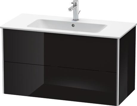 Vanity unit wall-mounted, XS417304040 Black High Gloss, Lacquer