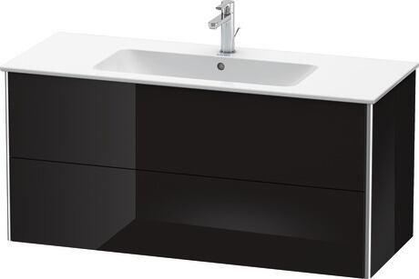 Vanity unit wall-mounted, XS417404040 Black High Gloss, Lacquer
