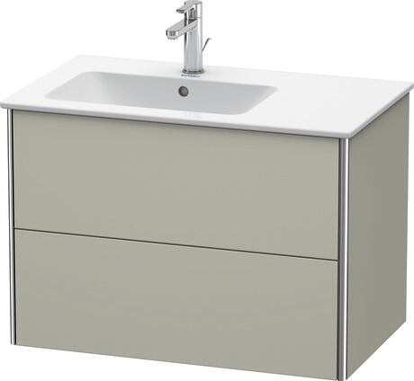 挂壁式浴柜, XS417606060 灰褐色 哑光缎面, 清漆