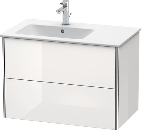 Vanity unit wall-mounted, XS417608585 White High Gloss, Lacquer