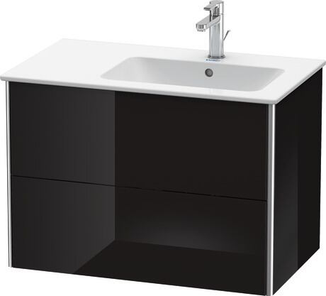 Vanity unit wall-mounted, XS417704040 Black High Gloss, Lacquer