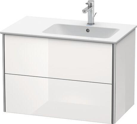 Vanity unit wall-mounted, XS417708585 White High Gloss, Lacquer