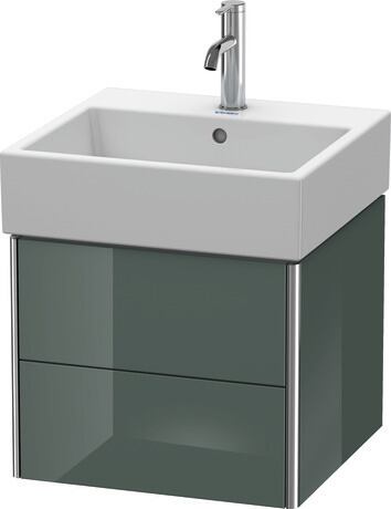 Vanity unit wall-mounted, XS419203838 Dolomite Gray High Gloss, Lacquer