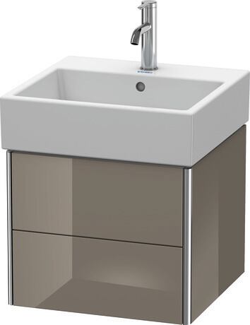 Vanity unit wall-mounted, XS419208989 Flannel Grey High Gloss, Lacquer