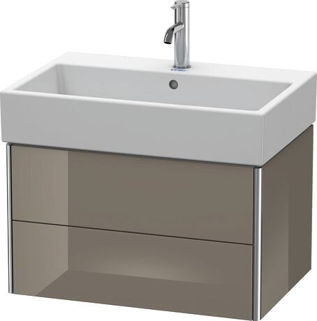 Vanity unit wall-mounted, XS419408989 Flannel Grey High Gloss, Lacquer