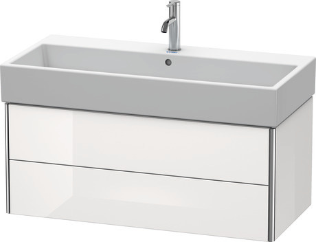 Vanity unit wall-mounted, XS419608585 White High Gloss, Lacquer