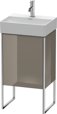 Vanity unit floorstanding, XS4441L8989 Flannel Grey High Gloss, Lacquer