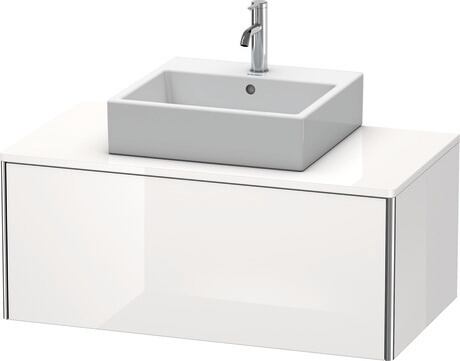 Mueble bajo lavabo para encimera, XS490102222 Blanco Brillante, Decoración