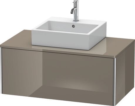 Mueble bajo lavabo para encimera, XS490108989 Franela gris Brillante, Lacado