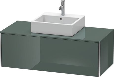 Mueble bajo lavabo para encimera, XS490203838 Gris (Dolomiti) Brillante, Lacado