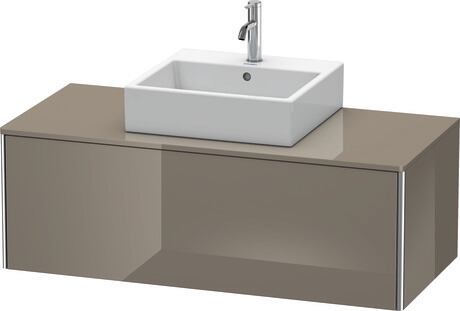 Mueble bajo lavabo para encimera, XS490208989 Franela gris Brillante, Lacado