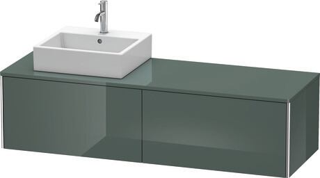Mueble bajo lavabo para encimera, XS4904L3838 Gris (Dolomiti) Brillante, Lacado
