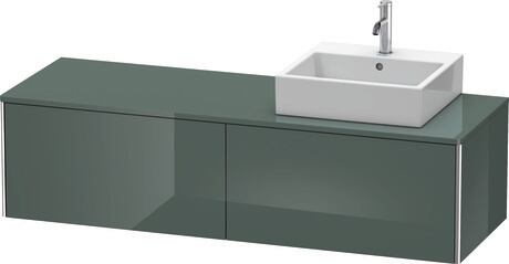 Mueble bajo lavabo para encimera, XS4904R3838 Gris (Dolomiti) Brillante, Lacado