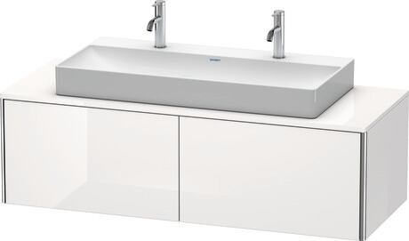 Mueble bajo lavabo para encimera, XS4905M2222 Blanco Brillante, Decoración
