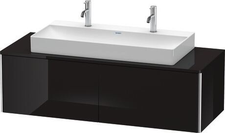 Mueble bajo lavabo para encimera, XS4905M4040 Negro Brillante, Lacado
