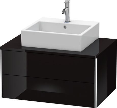 Mueble bajo lavabo para encimera, XS491004040 Negro Brillante, Lacado