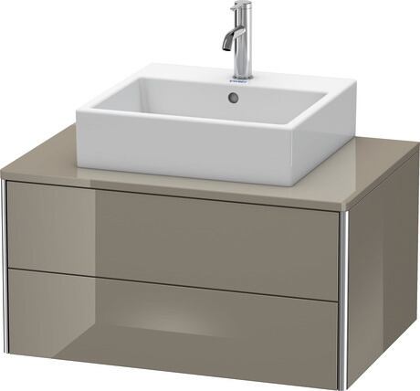Mueble bajo lavabo para encimera, XS491008989 Franela gris Brillante, Lacado