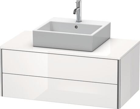 Mueble bajo lavabo para encimera, XS491102222 Blanco Brillante, Decoración