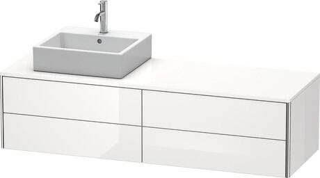 Mueble bajo lavabo para encimera, XS4914L2222 Blanco Brillante, Decoración