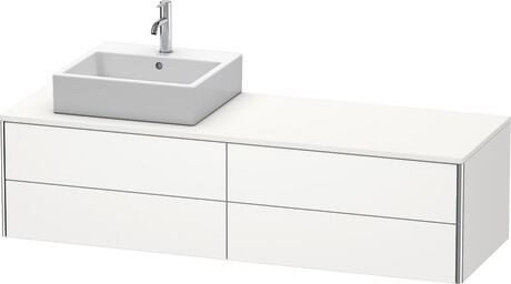 Console vanity unit wall-mounted, XS4914L3636 White Satin Matt, Lacquer