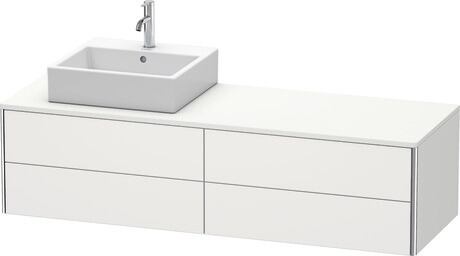 Console vanity unit wall-mounted, XS4914L3939 Nordic white Satin Matt, Lacquer
