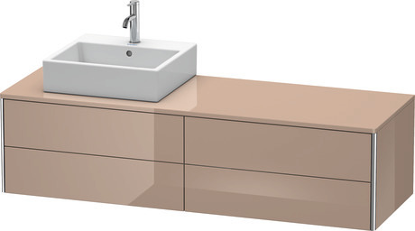 Mueble bajo lavabo para encimera, XS4914L8686 Capuccino Brillante, Lacado