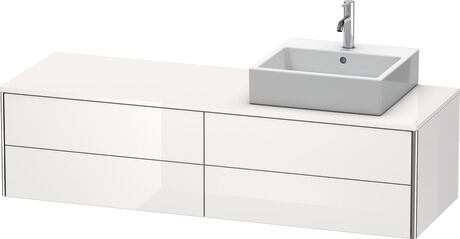Console vanity unit wall-mounted, XS4914R2222 White High Gloss, Decor
