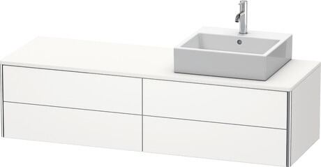 Console vanity unit wall-mounted, XS4914R3636 White Satin Matt, Lacquer