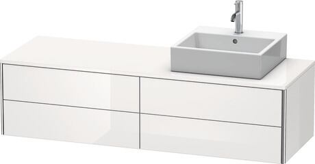 Console vanity unit wall-mounted, XS4914R8585 White High Gloss, Lacquer