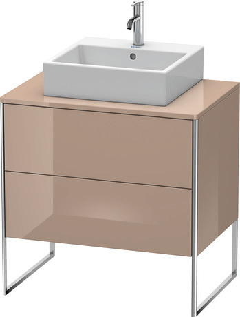 Mueble bajo lavabo al suelo con encimera, XS492008686 Capuccino Brillante, Lacado